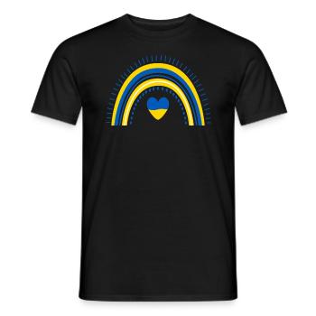 Soutenez l’Ukraine, la paix et non la guerre - T-shirt homme - noir - Devant - AI Model Male 178 light (178cm)