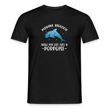 Marine Biology Marine Biologist Biolgy Gift - Men's T-Shirt - black - Front - AI Model Male 178 light (178cm)