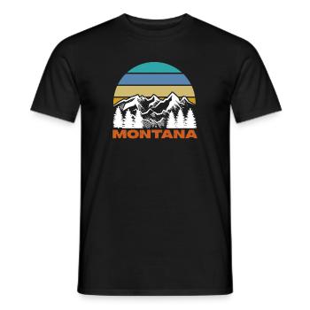Montana - T-shirt homme - noir - Devant - AI Model Male 178 light (178cm)