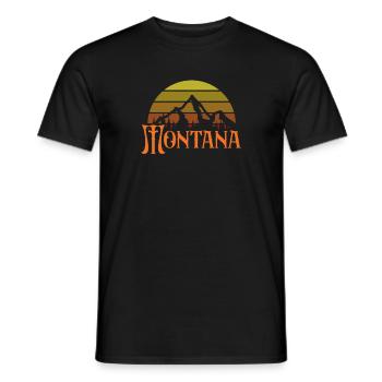 Montana - T-shirt homme - noir - Devant - AI Model Male 178 light (178cm)