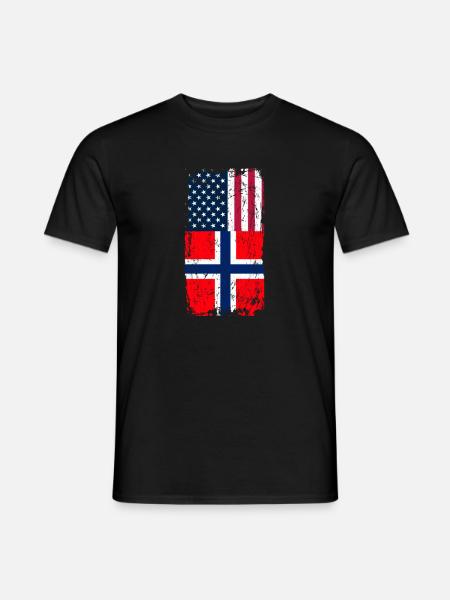 Norway America - Men's T-Shirt - black