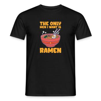 Ramen - Männer T-Shirt - Schwarz - Vorne - AI Model Male 178 light (178cm)