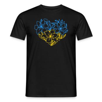 Soutenez l’Ukraine, la paix et non la guerre - T-shirt homme - noir - Devant - AI Model Male 178 light (178cm)
