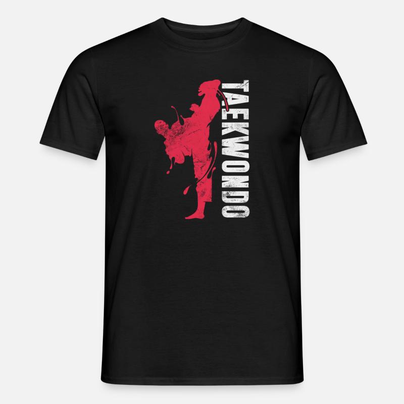 Taekwondo - Männer T-Shirt - Schwarz