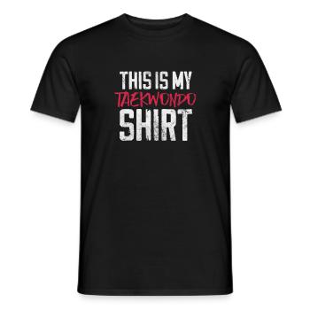 Taekwondo - T-shirt homme - noir - Devant - AI Model Male 178 light (178cm)