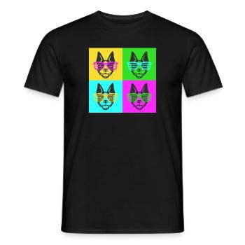 Boston Terrier - Männer T-Shirt - Schwarz - Vorne - AI Model Male 178 light (178cm)