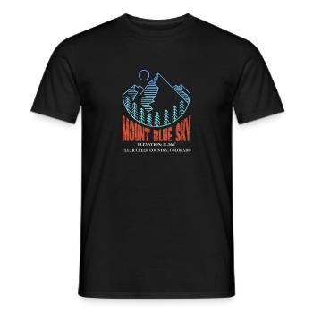 Colorado Mount Blue Sky USA Amérique Cadeau - T-shirt homme - noir - Devant - AI Model Male 178 light (178cm)