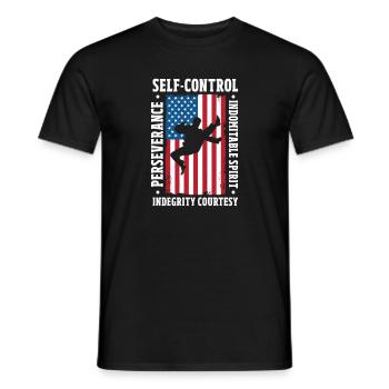 Taekwondo Tae Kwon Do Martial Arts Gift - Men's T-Shirt - black - Front - AI Model Male 178 light (178cm)