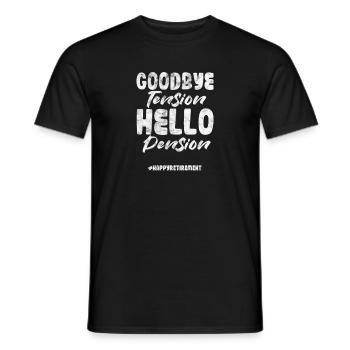 Retirement - Men's T-Shirt - black - Front - AI Model Male 178 light (178cm)