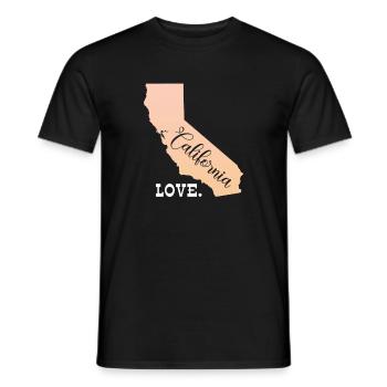 Kalifornien - Männer T-Shirt - Schwarz - Vorne - AI Model Male 178 light (178cm)