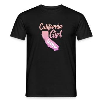 Kalifornien - Männer T-Shirt - Schwarz - Vorne - AI Model Male 178 light (178cm)