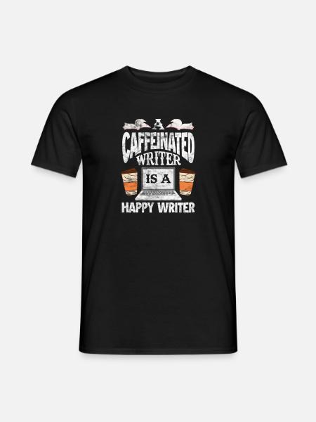 Coffee writer - Men's T-Shirt - black