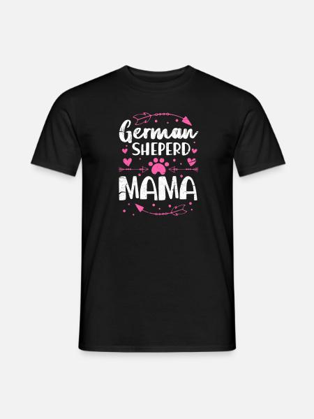 German Shepherd Mother - Men's T-Shirt - black