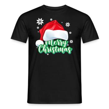Merry Christmas - T-shirt homme - noir - Devant - AI Model Male 178 light (178cm)