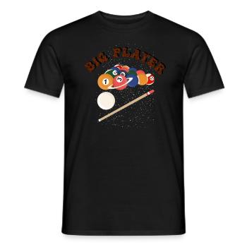 Un joueur de billard ! - T-shirt homme - noir - Devant - AI Model Male 178 light (178cm)