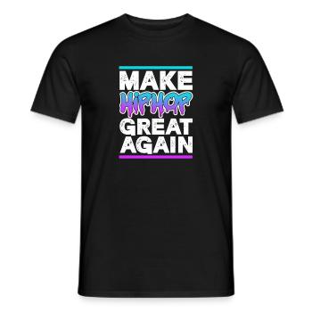 Hip Hop Rap Musik Rapper Hiphop Geschenk - Männer T-Shirt - Schwarz - Vorne - AI Model Male 178 light (178cm)