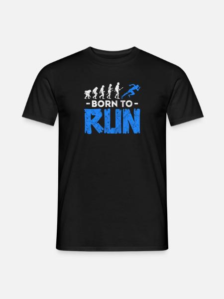 Laufen Läufer Jogging Joggen Läuferin Geschenk - Männer T-Shirt - Schwarz