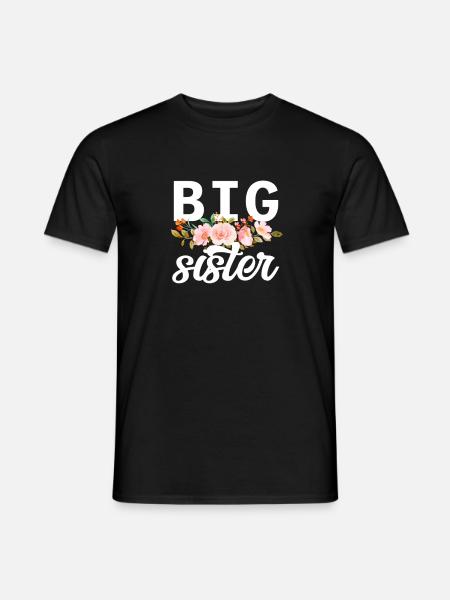 Große Schwester - Männer T-Shirt - Schwarz