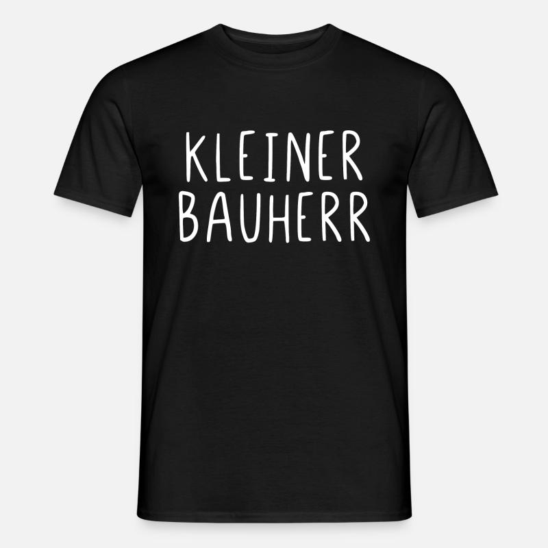 Kleiner Bauherr - Männer T-Shirt - Schwarz
