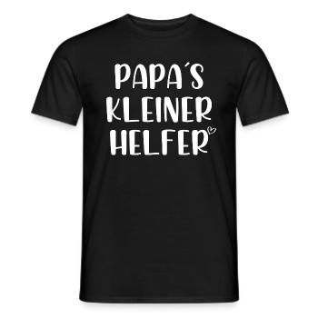 Papas kleiner Helfer - Männer T-Shirt - Schwarz - Vorne - AI Model Male 178 light (178cm)