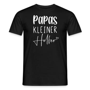 Papas kleiner Helfer - Männer T-Shirt - Schwarz - Vorne - AI Model Male 178 light (178cm)