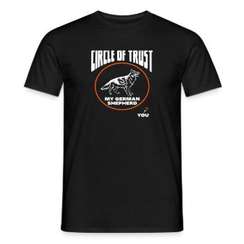 German Shepherd - Men's T-Shirt - black - Front - AI Model Male 178 light (178cm)