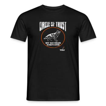 Chien de berger allemand Chiens de compagnie Cadeau - T-shirt homme - noir - Devant - AI Model Male 178 light (178cm)