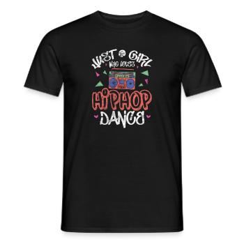 Hip Hop - Men's T-Shirt - black - Front - AI Model Male 178 light (178cm)