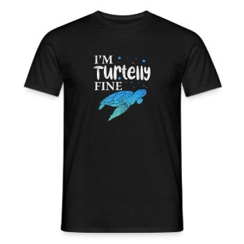 Tortue - T-shirt homme - noir - Devant - AI Model Male 178 light (178cm)