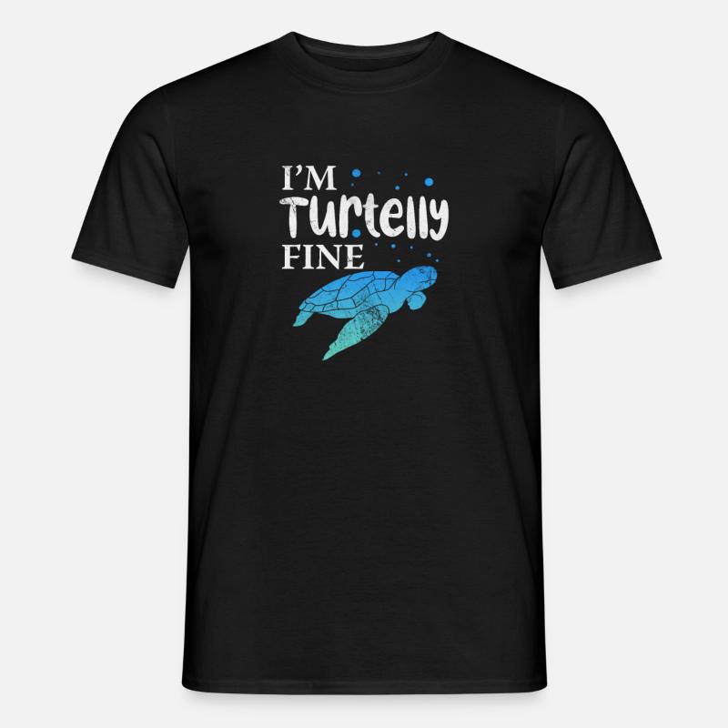 Schildkröte - Männer T-Shirt - Schwarz