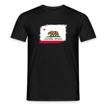 Kalifornien - Männer T-Shirt - Schwarz - Vorne - AI Model Male 178 light (178cm)