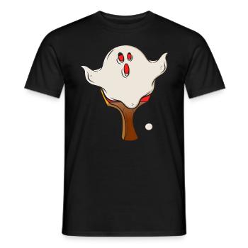 Table Tennis Halloween Spirit Halloween Disguise - Men's T-Shirt - black - Front - AI Model Male 178 light (178cm)
