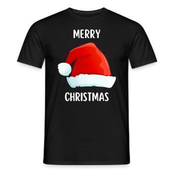 Joyeux Noël Drôle de Chemise de Noël - T-shirt homme - noir - Devant - AI Model Male 178 light (178cm)
