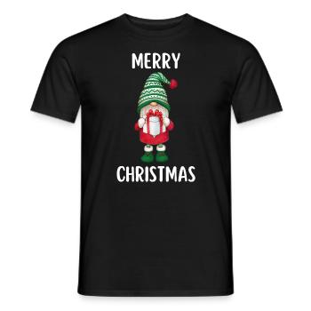 Joyeux Noël Drôle de Chemise de Noël - T-shirt homme - noir - Devant - AI Model Male 178 light (178cm)