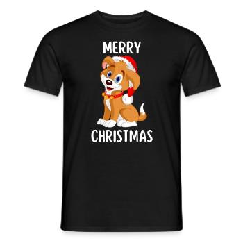 Joyeux Noël Drôle de Chemise de Noël - T-shirt homme - noir - Devant - AI Model Male 178 light (178cm)