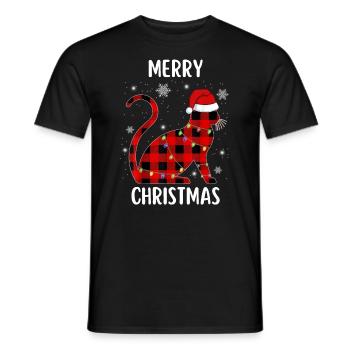 Joyeux Noël Drôle de Chemise de Noël - T-shirt homme - noir - Devant - AI Model Male 178 light (178cm)