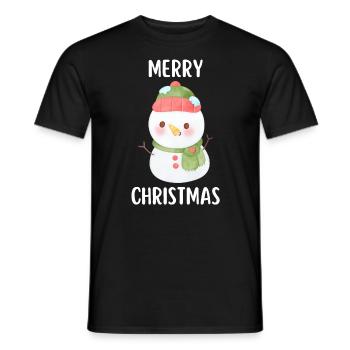 Joyeux Noël Drôle de Chemise de Noël - T-shirt homme - noir - Devant - AI Model Male 178 light (178cm)