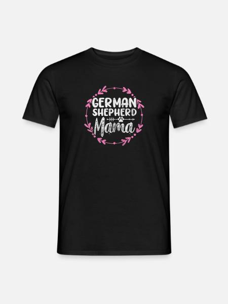 Tysk Shepherd Mamma Hund Canine Gave - T-skjorte herre - svart