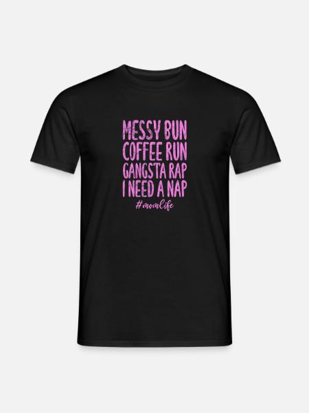 Hip Hop Mutter - Männer T-Shirt - Schwarz