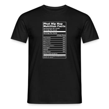 Hip Hop Rap Music Rapper Hiphop Gift - Men's T-Shirt - black - Front - AI Model Male 178 light (178cm)