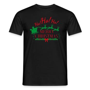 MERRY CHRISTMAS - T-shirt homme - noir - Devant - AI Model Male 178 light (178cm)