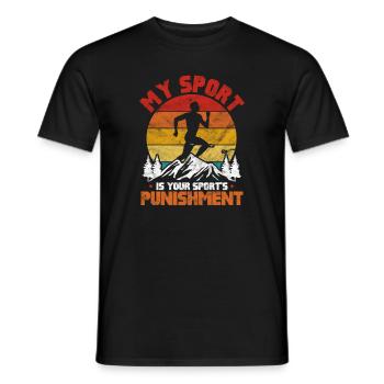 Running Runner Jogging Jogging Runner Cadeau - T-shirt homme - noir - Devant - AI Model Male 178 light (178cm)