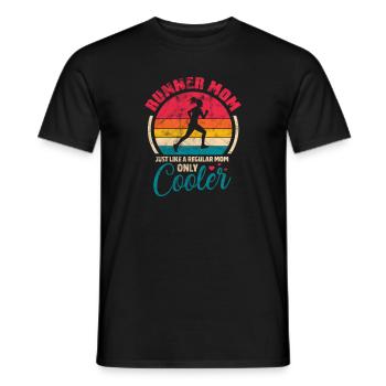 Running Runner Jogging Jogging Runner Cadeau - T-shirt homme - noir - Devant - AI Model Male 178 light (178cm)