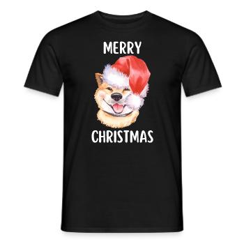 Joyeux Noël Drôle de Chemise de Noël - T-shirt homme - noir - Devant - AI Model Male 178 light (178cm)