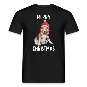Joyeux Noël Drôle de Chemise de Noël - T-shirt homme - noir - Devant - AI Model Male 178 light (178cm)
