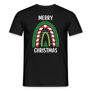 Joyeux Noël Drôle de Chemise de Noël - T-shirt homme - noir - Devant - AI Model Male 178 light (178cm)