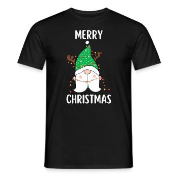 Joyeux Noël Drôle de Chemise de Noël - T-shirt homme - noir - Devant - AI Model Male 178 light (178cm)