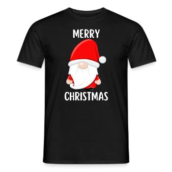 Joyeux Noël Drôle de Chemise de Noël - T-shirt homme - noir - Devant - AI Model Male 178 light (178cm)