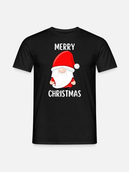 Merry Christmas Funny Christmas Shirt - Men's T-Shirt - black