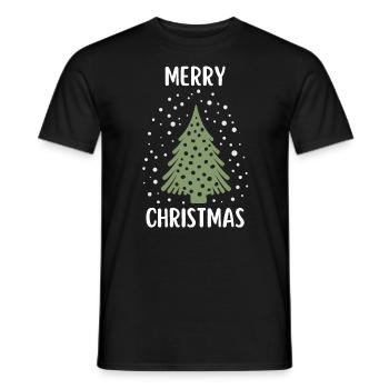 Joyeux Noël Drôle de Chemise de Noël - T-shirt homme - noir - Devant - AI Model Male 178 light (178cm)
